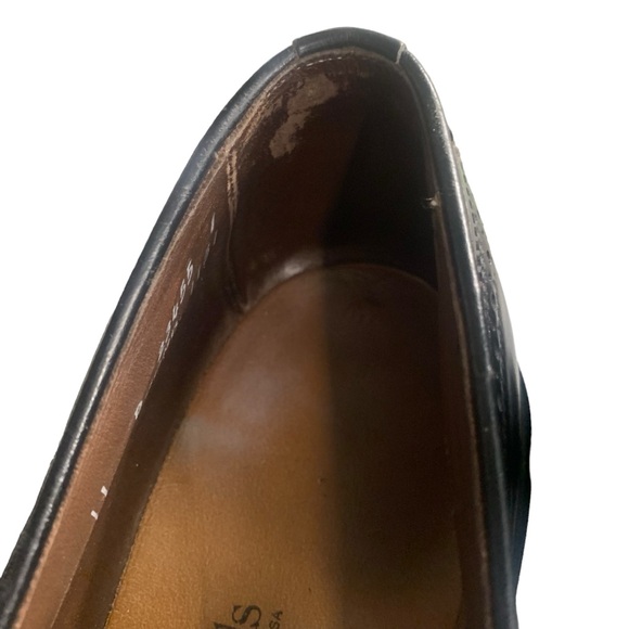 Allen Edmonds Men's Manchester 8507 Black Leather Wingtip Tassel Loafer Size 11B - Picture 11 of 11